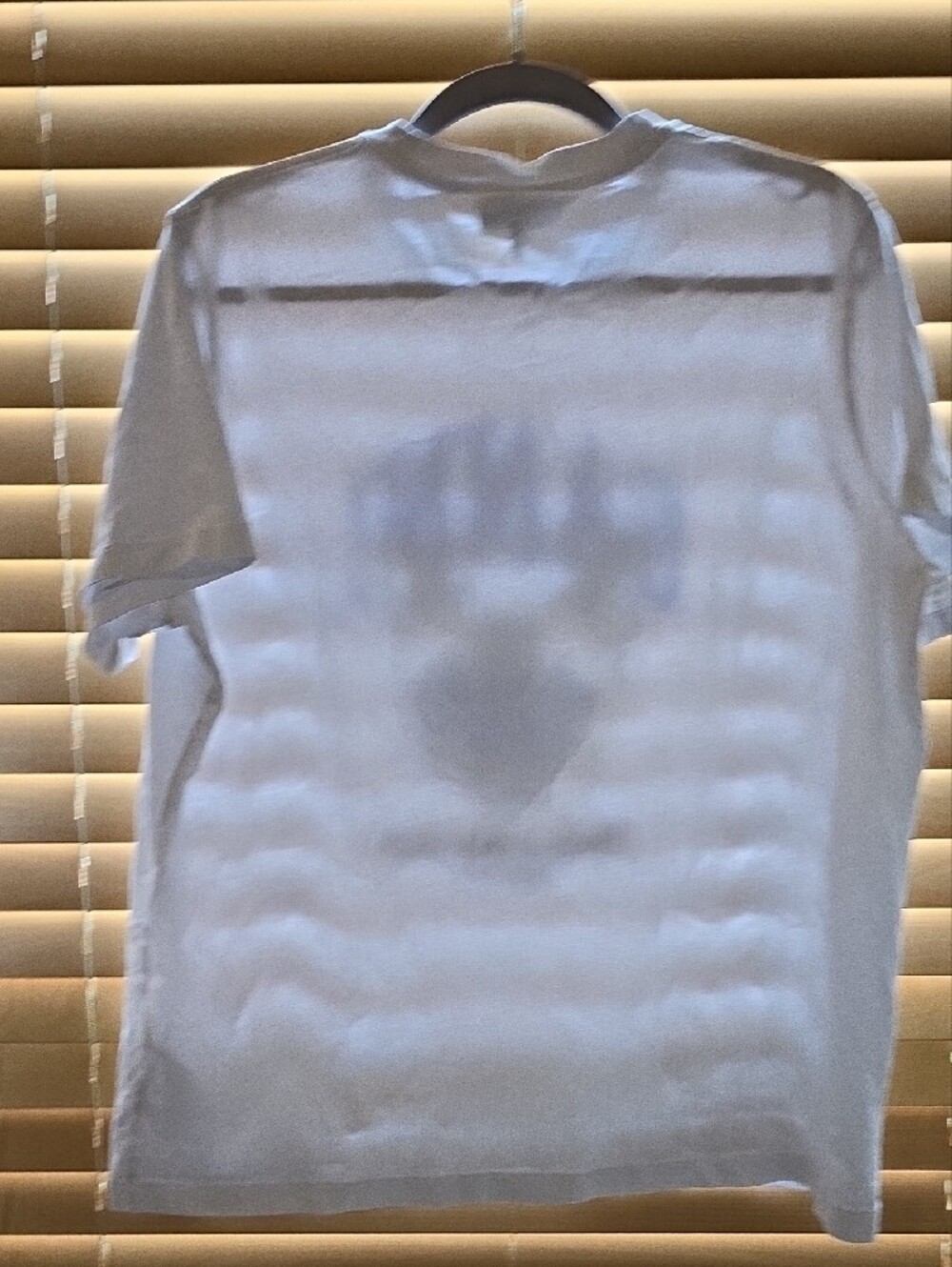 Pre-owned Ganni White Tee with Blue Cat Graphic - "Have a Nice Day!" L - Picture 4 of 6